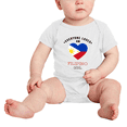 thumbnail image 2 of Everyone Loves an Filipino Girl Baby Bodysuit Newborn Clothes Outfits (White, 3-6 Months), 2 of 5
