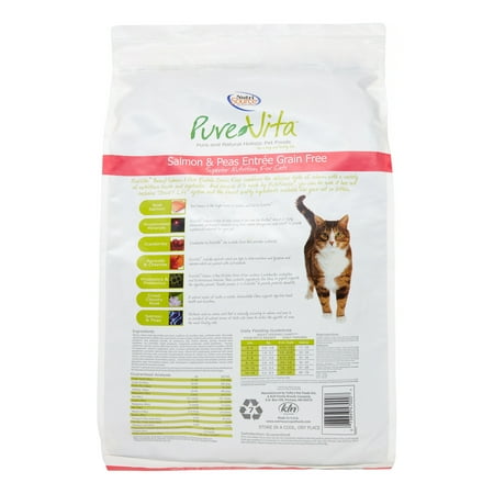 Pure Vita Grain-Free Salmon & Peas Entree Cat Food, 15 Lb ...