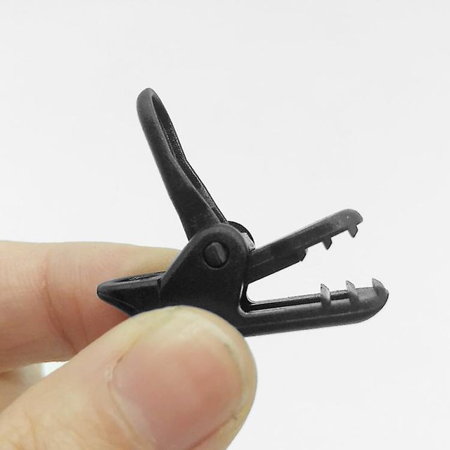 50 Uds. Clip de cocodrilo para tienda de campaña reforzado a prueba de viento impermeable para tienda de campaña hebilla de cordón multifuncional