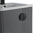 thumbnail image 6 of Venezian Collection - 20" Single Rock Gray Bathroom Vanity, - Black Handles.&nbsp;, 6 of 9