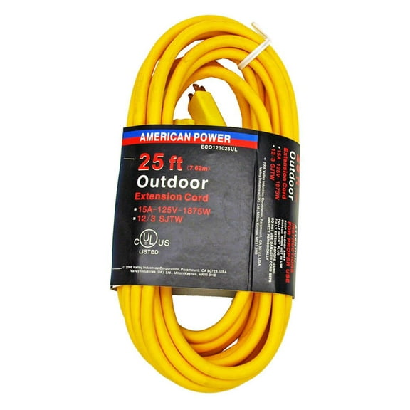 "TarrKenn 25' Outdoor 12/3 Extension Cord"