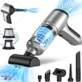thumbnail image 1 of Aspiradora de mano inalámbrica para coche AHNR con motor sin escobillas, 20000 PA de alta potencia y plumero, 3 en 1, con teclado, portátil, miniaspiradora de mano para coche y hogar., 1 of 5