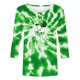 thumbnail image 2 of TaTaai Ladies Fashion St. Patrick's Day Theme 3/4 Sleeve Blouses Round Neck Loose Casual Pullover Tops Soft Comfy Daily Party Vacation Wear Gift, 2 of 5