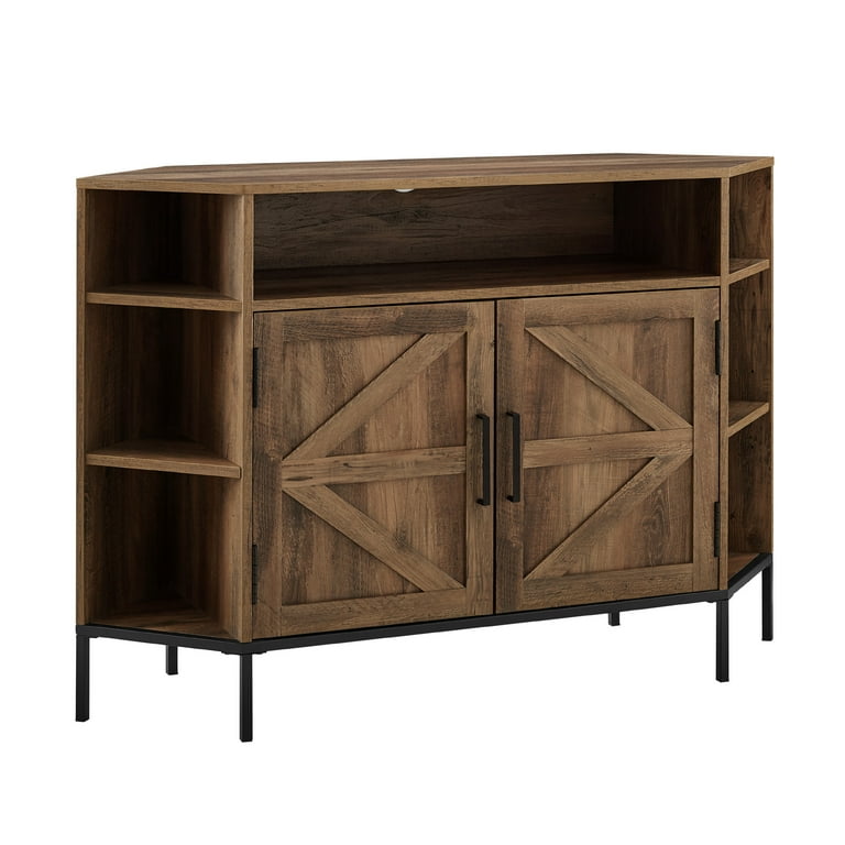 Manor Park Rustic Corner TV Stand for TVs up to 55