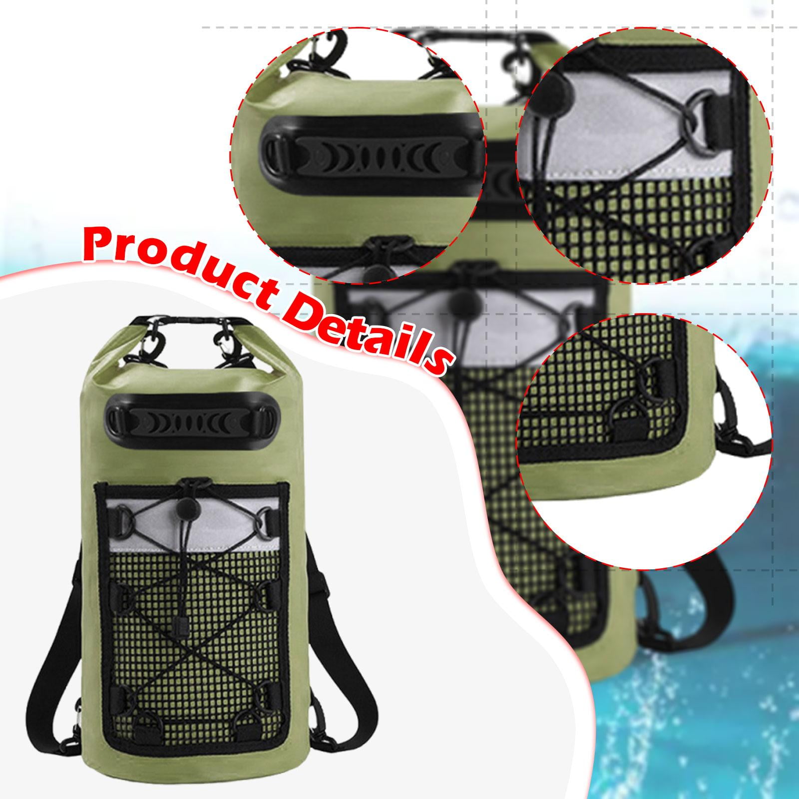 harayaa Dry Bag Comfortable Sturdy Keeps Gear Dry Large Capacity Lightweight Storage Bag Green