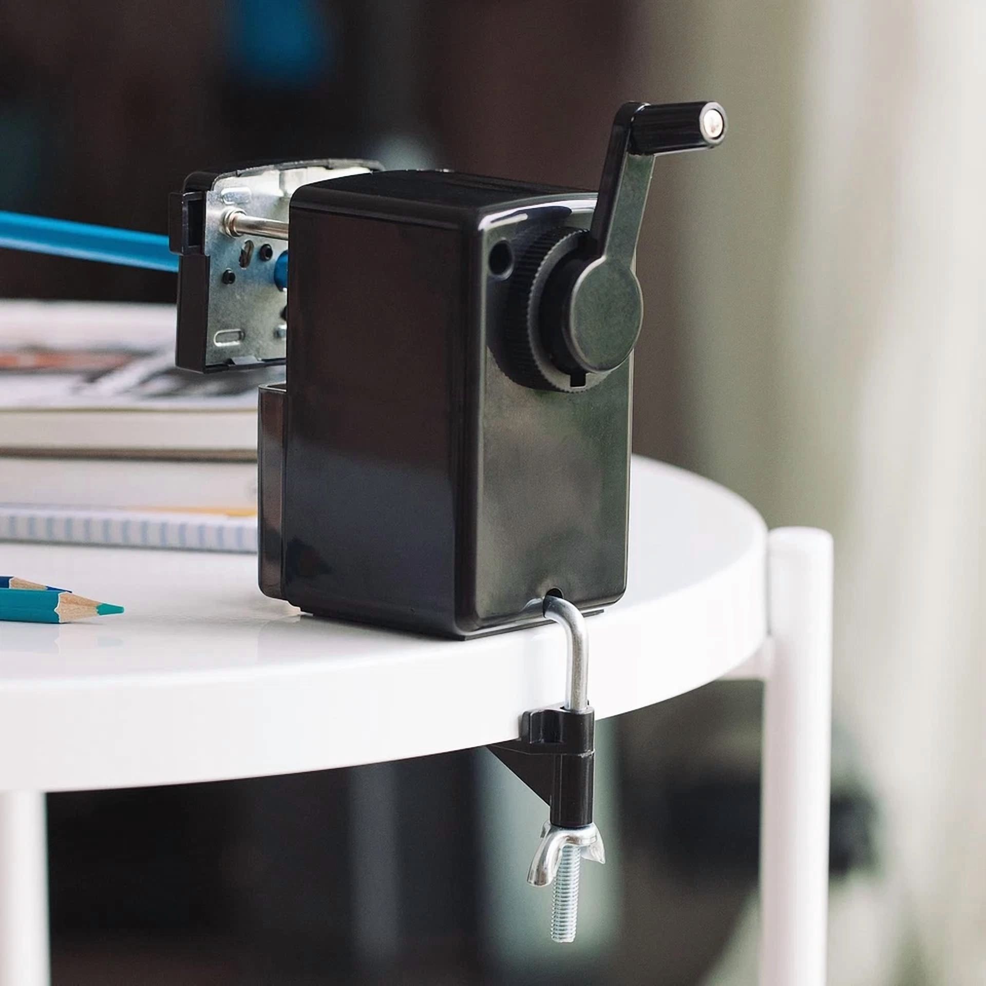 BUTTERFLY- Manual Pencil Sharpener Auto Feed Desk Mountable Detachable Blade Ideal For O...