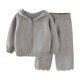 thumbnail image 2 of Conjunto de sudadera con capucha de manga larga para niñas y niños, otoño e invierno, blusas de cuello redondo y manga larga, sudadera deportiva con capucha para niños, top de poliéster para niños, 2 of 6