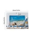 thumbnail image 4 of Nautical Photo Frame,Wooden Sea Style Ornament with Shell And Starfish Embossed Detail Stable Display Stand,Picture Holder for Living Room Cabinet,Bedroom Vanity,Beach House Counter, 4 of 7