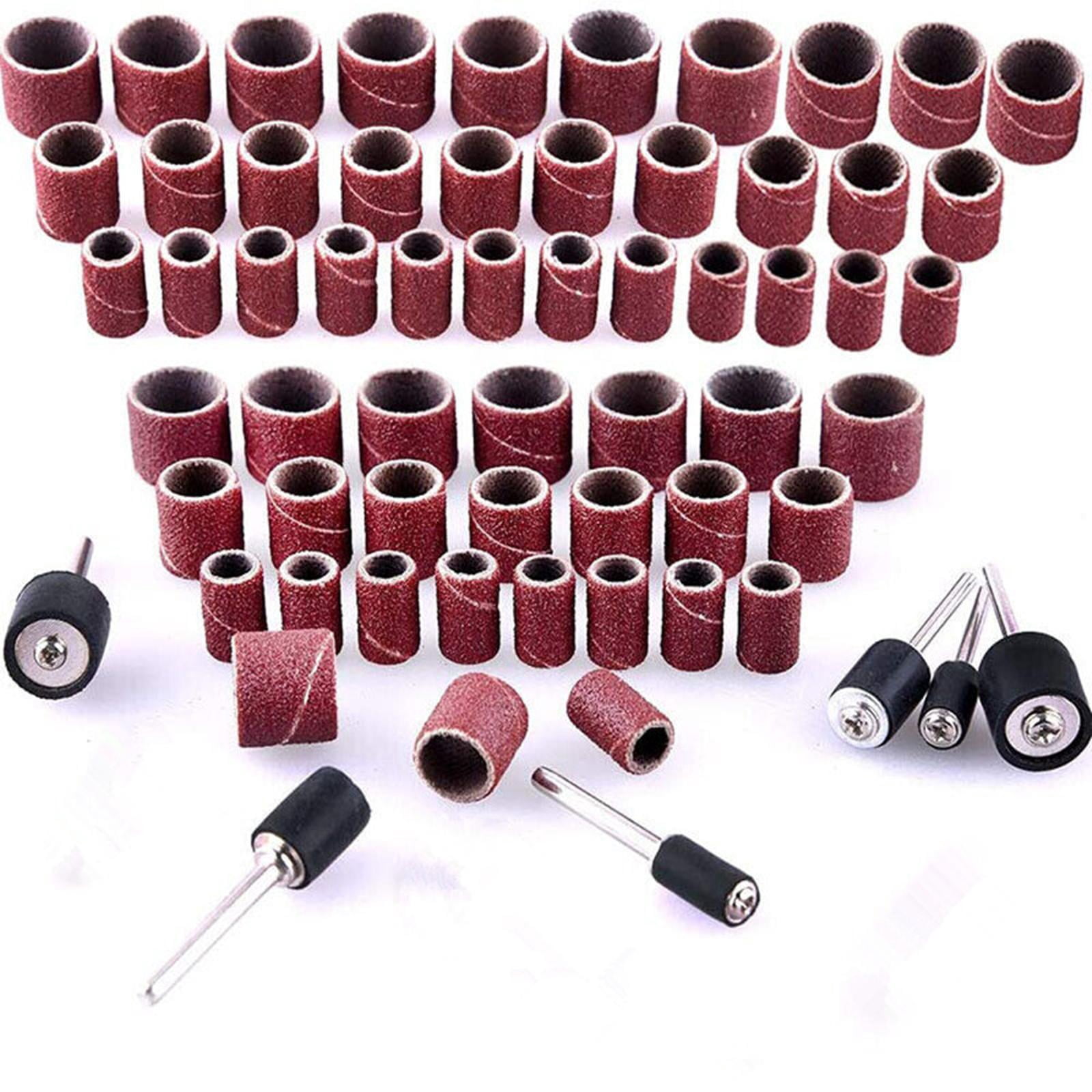 NATEFEMIN 384 Pcs Sanding Drum Set 1/2 3/8 1/4 Inch for Rotary Tools Dremel Compatible Sanding Projects