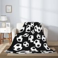 thumbnail image 3 of LHSHID American Football Cool Sport Ball Throw Blanket Soft Bed Bedding Warm Cozy Plush Flannel Fleece Blankets Gifts for Kids Boys Teens Sofa Couch Bedroom Home Decor 60x80in, 3 of 6
