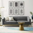 thumbnail image 3 of Modway Valiant Vertical Channel Tufted Performance Velvet Sofa in Gray, 3 of 6