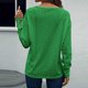 thumbnail image 3 of Oversized V-neck long-sleeved women's shirt with buttons and embroidered lace White XXL, 3 of 4