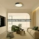 thumbnail image 3 of Plafones LED negros, plafones de madera modernos, plafones de montaje empotrado redondos de 18 W para dormitorio, cocina, sala de estar, comedor, pasillo, oficina, Ø30 cm 5 cm, luz natural, 3000 K [Clase de eficiencia energética A++] B, 3 of 5