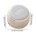thumbnail image 3 of Lttoisl Portable Rotating Clip-on Waist Fan, Bladeless Mini Cyclone Air Circulator, Three Speed Personal Cooling Fan for Outdoor Travel & Work, Creamy White, 3 of 8