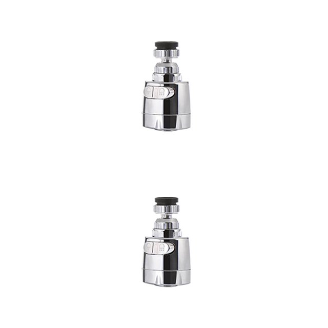 Bewildely Grifo giratorio de 360 grados para el hogar, dispositivo de ahorro de agua, accesorios de cocina, extensión de salpicaduras, cabezal de 5*5*8cm 2piezas Bewildely CBP101865