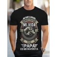 thumbnail image 1 of Papá Es Mi Favorita T-Shirt, Spanish Graphic Tee, Father's Gift Shirt for Latino Dads, Cool Fist Bump Design, Casual Fit for Men, 1 of 6