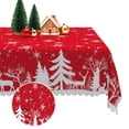thumbnail image 6 of Nanqianyi Christmas Reindeer Forest Tablecloth,Waterproof Dining Party Table Cover,52x70 Inch, 6 of 6