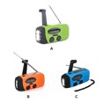 thumbnail image 2 of Destyer Hand Crank Radio Receiver USB Rechargeable Waterproof LED Flashlight Camping Hiking Backpacking Multifunctional Orange, 2 of 9