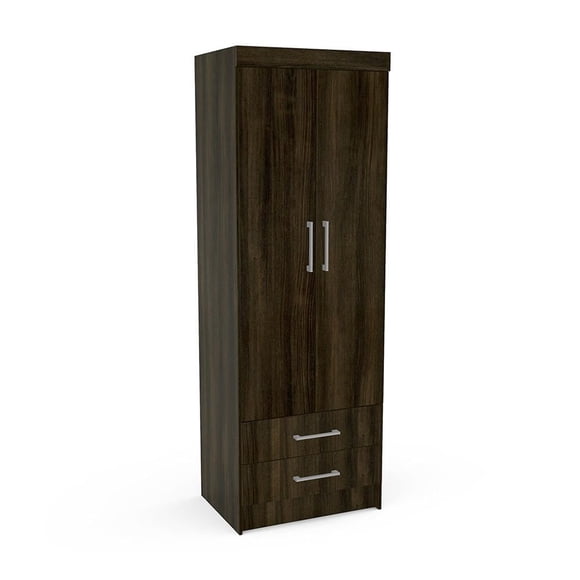 Ropero Mobi Bromelia con 2 puertas y 2 gavetas color Café