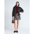 thumbnail image 3 of Free Assembly Women's Bow Tie Bomber Jacket, Sizes XS-XXL, 3 of 6