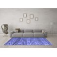 thumbnail image 3 of Ahgly Company Machine Washable Indoor Rectangle Southwestern Blue Country Area Rugs, 5' x 7', 3 of 4