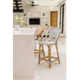thumbnail image 2 of Classic Rattan Counter Stool High Back Adjustable Seat Counter Height Handmade Manau Rattan Bar Stool 300 lb Capacity, 2 of 7