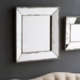 thumbnail image 3 of Llinc Store 18" x 18" Antique Silver Square Wall Mirror Decor, Distressed Wall Decor Mirror, Traditional Style Framed Wall for Living Room, Entryway, Office, Bedroom, Hallway, 3 of 10