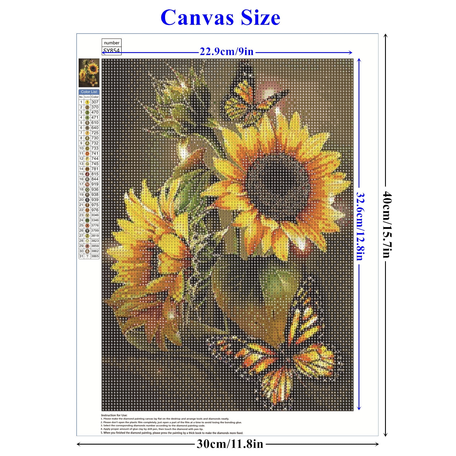 fuepsfup Sunflowers Diamond Painting Kits for Adults 5d DIY Flowers Diamond  Dotz Full Drill Diamond Art Kits Paint with Diamonds by Number for Home  Wall Decor(12x16Inch) : : Home