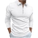 thumbnail image 1 of pstuiky camisa de manga larga para hombre, Camiseta de culturismo informal con cuello alto y cremallera, manga larga y elástica, para hombre camisetas de hombre s, 1 of 4