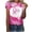 Pink B, variant on Breast Cancer Awareness Accessories T Shirts Save Up under 50% Women's Casual Letter Print Pullover Short Sleeve T-Shirt Tops Shirt,Pink XXL