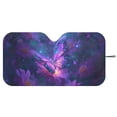 thumbnail image 3 of Xixirimido Car Windshield Sun Shade Car Sun Visor Block UV Rays Foldable Automotive Windshield Sunshades Front Window Sun Blocker Keep Your Vehicle Cool, Purple Butterfly Daisy, 3 of 8