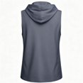 thumbnail image 6 of BELTNOV Men's Workout Hooded Tank Tops Casual Sleeveless Soft Stretchy Round Neck Muscle Shirts for Gym Bodybuilding Dark Gray, 6 of 6
