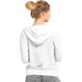 thumbnail image 2 of Glass House Apparel Women's Zip Up Active Yoga Gym Casual Thin Cotton Long Sleeve Jacket Hoodie, 2 of 2