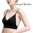 thumbnail image 3 of Sujetadores con espalda baja para mujer, sujetador sin espalda en forma de U sin aros con tirantes finos, Bralette Convertible para dormir, 3 of 4