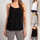 thumbnail image 4 of Camiseta sin mangas holgada con sujetador integrado, camiseta sin mangas para mujer con camisola con sujetador integrado, camiseta sin mangas con tirantes finos, 4 of 7