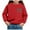 Red_3, variant on Godom Girls Oversized Crewneck Sweatshirts Kids Fashion Fleece Drop Shoulder Pullover 2-7 Years