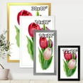 thumbnail image 4 of Designart 'Beautiful Tulip Flowers Red and Pink' Traditional Framed Art Print, 4 of 4