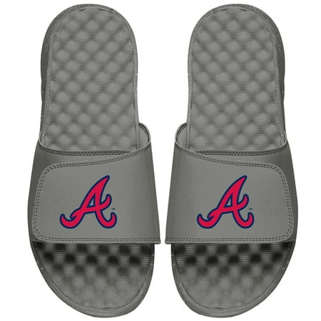 

Men s ISlide Gray Atlanta Braves Alternate Logo Slide Sandals