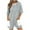 Gray, variant on aidice Summer Jumpsuits for Women Casual Crewneck Short Sleeve Comfy Striped Homewear Shorts Rompers