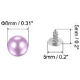 thumbnail image 2 of REGALWOVEN Pearl Rivet Studs Kit Rivets Pearls Buttons DIY Vase Fillers Wedding Decoration Light Purple, 2 of 6