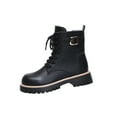 thumbnail image 1 of Birdeem Women's Winter Boots, Thick-Soled Lace-Up Zipper, Large Size Fall Style, Height-Enhancing Short Boots, 1 of 9