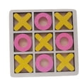 thumbnail image 2 of Juego de mesa Toe Xoxo Juego de mesa de ajedrez Juego familiar Ceros y cruces Mesa divertida amarillo rosa, 2 of 9