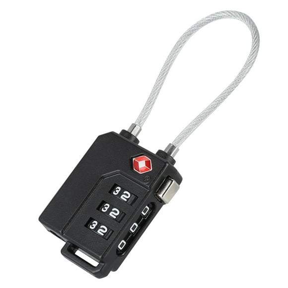 Light Weight 3-Digit Tsa Lock, No Keys Tsa21100 Steel Wire Lock, For Travel Suitcase Luggage