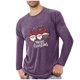 thumbnail image 2 of Blusas y camisas de manga larga con cuello redondo para hombre, deportivas, fitness, hogar, pijamas navideños estampados, camiseta de manga larga con cuello redondo, blusa de poliéster para hombre, 2 of 4