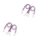 thumbnail image 4 of Cortina de Poliéster Kearding 2 Piezas Color Púrpura, 4 of 6