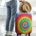 thumbnail image 2 of Rainbow Tie Dye Spiral Luggage Cover Fashion Suitcase Cover Baggage Covers Fit 25-28 Inch Luggage (Go Travel), 2 of 5