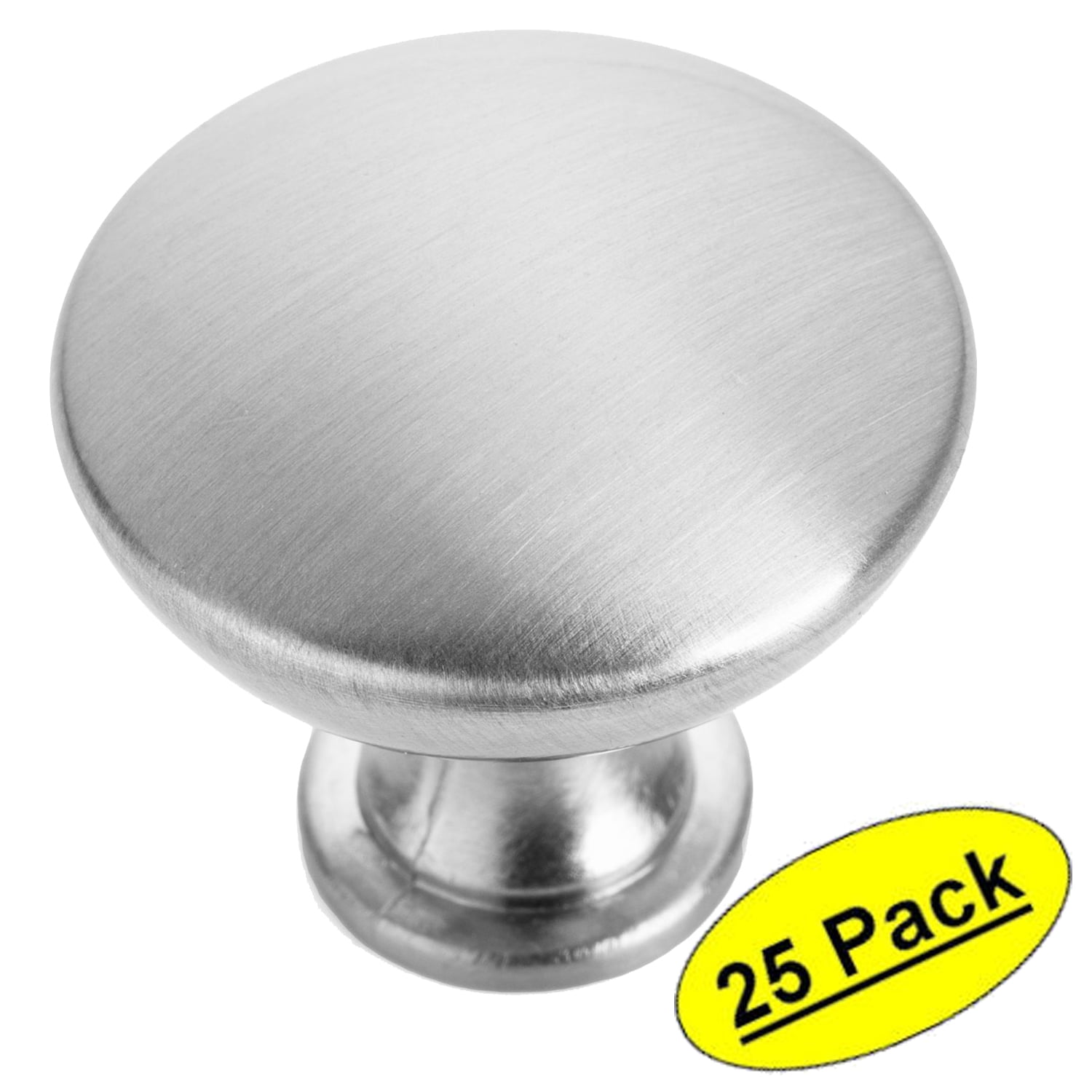30 Satin Nickel Oval Kitchen Cabinet Knobs knob egg football 31mm Brushed 