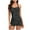 Black, variant on Ohufall Women's One Piece Boyleg Ruched Swimsuit Push Up Tummy Control Swimwear Sexy Bathing Suit
