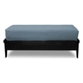 thumbnail image 2 of Premium Cotton/Polyester Futon Cover by Prestige Furnishings - Solid Collection - Solid Blue Bonnet - Twin Ottoman Size (39" x 21"), 2 of 6