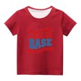 thumbnail image 4 of TopLLC Chemisiers et Chemises à Manches Courtes à Col Rond Chemises pour Enfants T-Shirt Graphique à Manches Courtes Haut Court à Col Rond pour Filles et Garçons de 3 à 14 Ans T-Shirt Tee Blouse Fille, 4 of 4